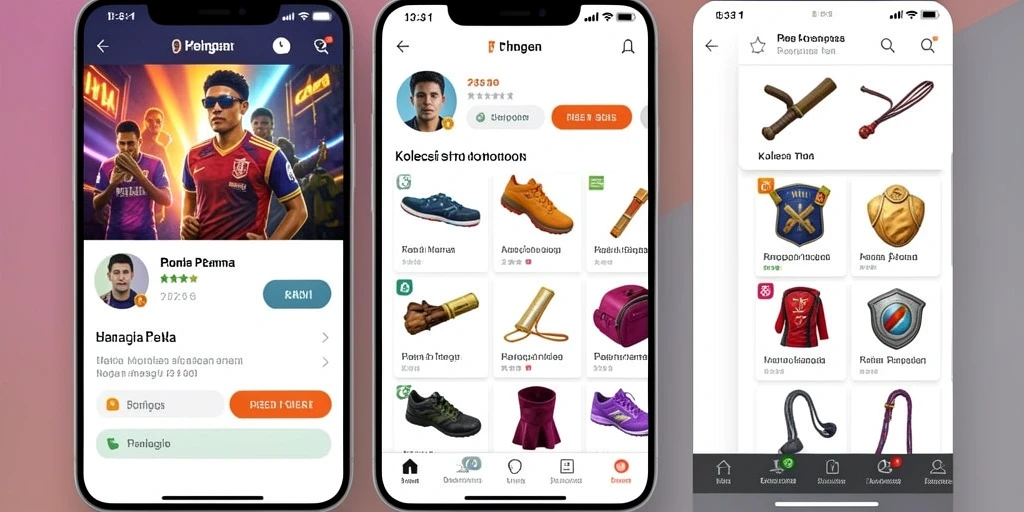 Screenshot menunjukkan antarmuka permainan yang menarik.