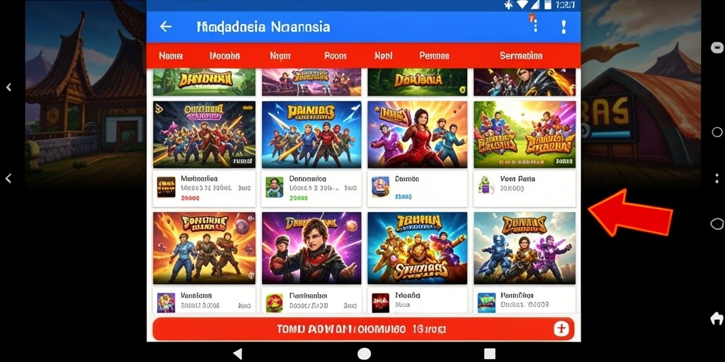 Tampilan utama yang menarik dan intuitif.