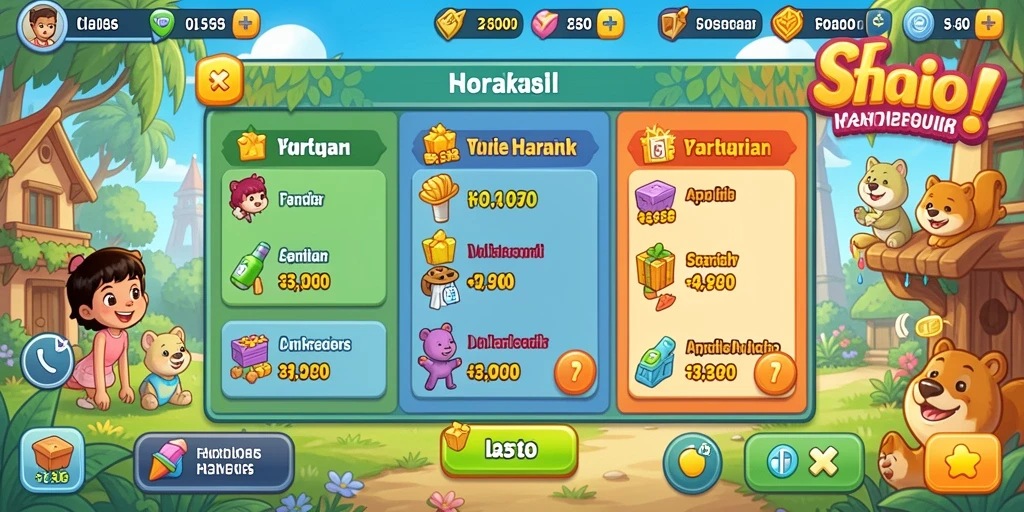 Tampilan antarmuka permainan yang intuitif.