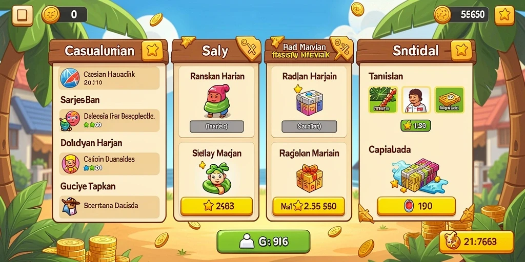 Screenshot menampilkan level menantang yang harus diselesaikan.