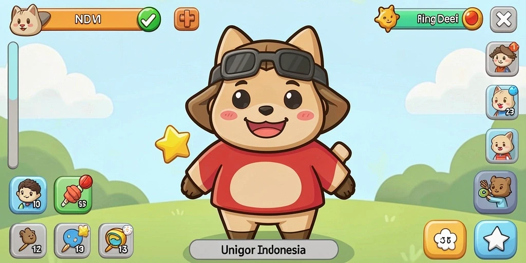 Tampilan awal yang menarik dan mudah dinavigasi.