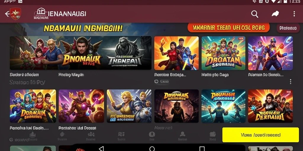 Tampilan awal yang menakjubkan dengan karakter yang beragam.